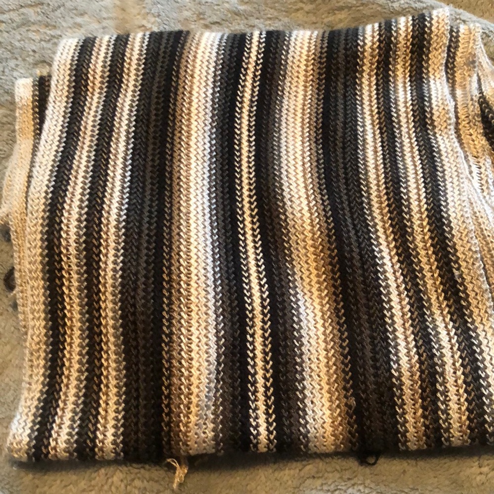 Striped Knit blanket scarf 🧣long